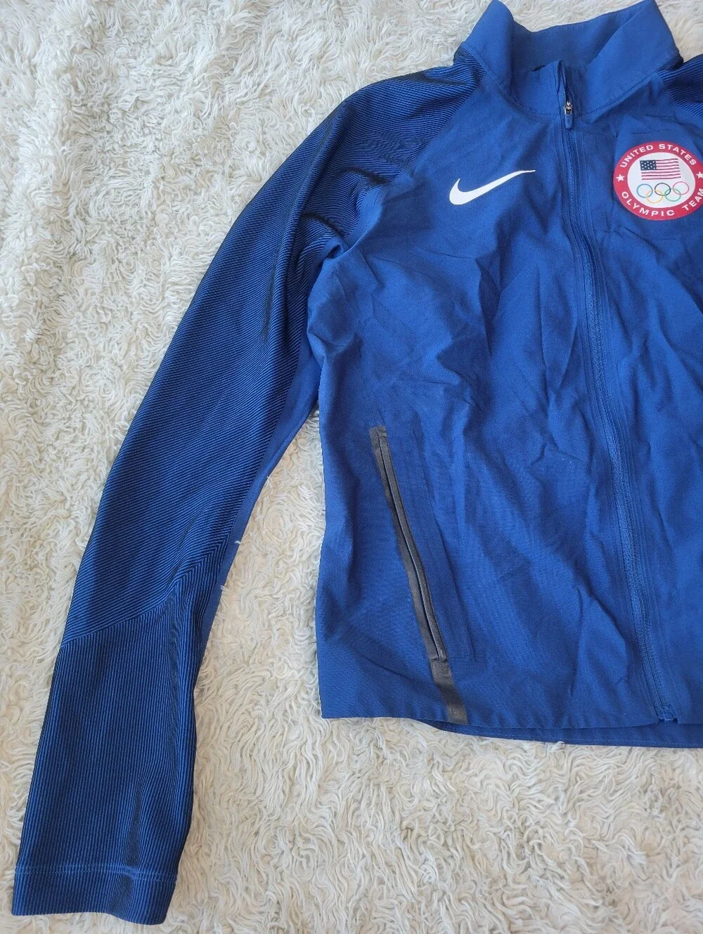Nike Women's Flex Team USA Olympic USOC Stadium Jacket Blue Small